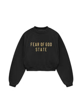 Fear Of God Essentials State Cropped Crewneck Black