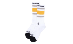 Fuck You Striped Sock "White / Yellow" CHRM1023