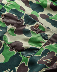 Men's ABC Camo Open Collar Shirt Green