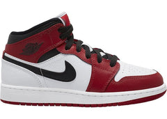 Nike Air Jordan 1 Mid Chicago White Toe (GS) Women's