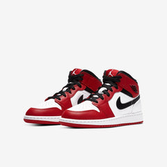 Nike Air Jordan 1 Mid Chicago White Toe (GS) Women's