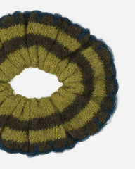 Lulu Stripe Scrunchie Green