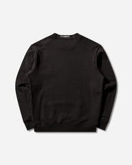 Men's Diagonal Raised Fleece Crewneck Sweatshirt Black