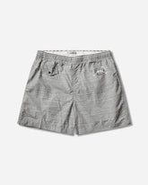 Men's Flatt Nylon Striped Swim Shorts Gunmetal