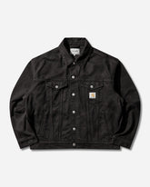 Men's Everson Trucker Jacket Black (Garment Dyed)
