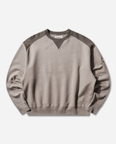 Men's Panel Shoulder Crewneck Sweatshirt Beige
