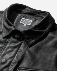 Men's Community Leather Jacket Grey