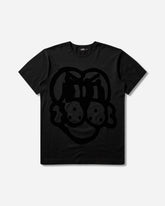 Men's Flocked Pup T-Shirt Black