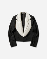 Men's Double-Lapels Blazer Black / Natural