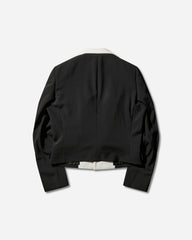 Men's Double-Lapels Blazer Black / Natural