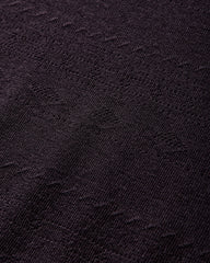 Men's Merino Wool Polo Shirt Dark Purple