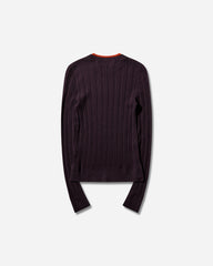 Men's Merino Wool Sweater Dark Purple