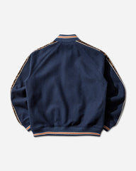 Men's Bloody Hysteric Patch Stadium Jacket Blue