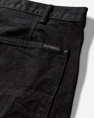 Men's Double Knee Denim Pants Black