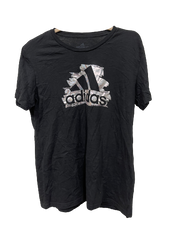 Vintage Black Adidas T-Shirt Large