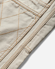 Men's Light Canvas Lumber Pants Ecru