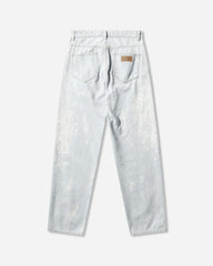Men's Painted Straight Leg Jeans Medium Blue