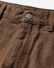 Men's Cotton Canvas Jeans Brown