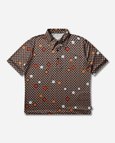 Men's Floral Polo Shirt Black / Red