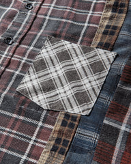Men's 7 Cuts Wide Flannel Shirt Multicolor