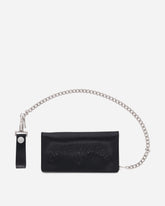 Leather Trucker Wallet Black