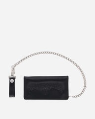Leather Trucker Wallet Black