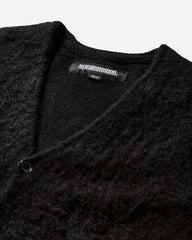 Men's Mohair Cardigan Black