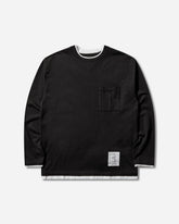 Men's BW Layered Trim Longsleeve T-Shirt Black
