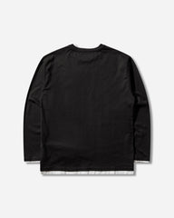 Men's BW Layered Trim Longsleeve T-Shirt Black