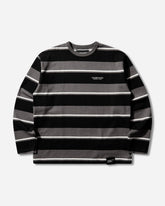 Men's Border Longsleeve T-Shirt Grey