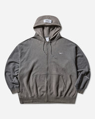 Men's Martine Rose Full-Zip Hoodie Charcoal Heather