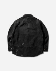 Men's Dyed Denim Shirt Black