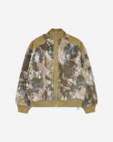 Men's Fleece Bomber Jacket Beige