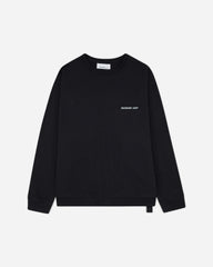 Men's Dogs Print Crewneck Sweatshirt Black