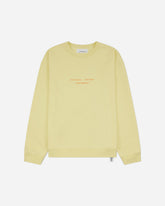 Men's Landart 02 Print Loose Fit Crewneck Sweatshirt Light Yellow