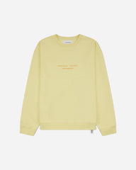 Men's Landart 02 Print Loose Fit Crewneck Sweatshirt Light Yellow
