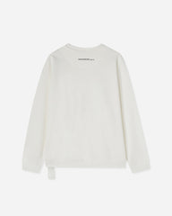 Men's Bird Loose Fit Crewneck Sweatshirt Snow White