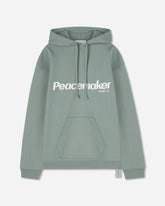 Men's Flower Loose Fit Hoodie Sage Green