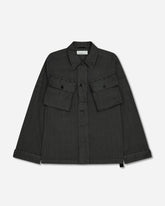 Men's Military Cargo Shirt Black