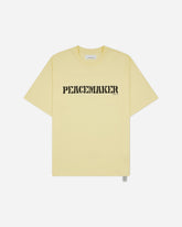 Men's Flowerred Print Loose Fit T-Shirt Light Yellow