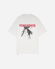 Men's Keys Print Oversized Fit T-Shirt White