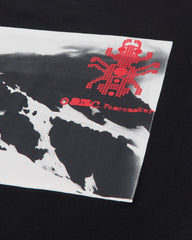 Men's Landscape Print Pocket T-Shirt Black