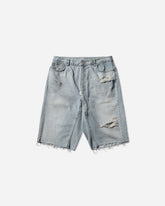 Long Zipper Shorts Blue