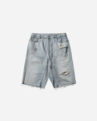 Long Zipper Shorts Blue
