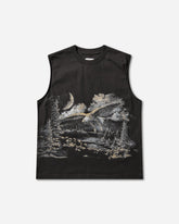 Men's Fai Sleeveless T-Shirt Washed Black