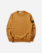 Men's Organic Cotton Fleece Crewneck Sweatshirt Mustard