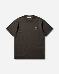 Men's Organic Cotton Jersey 'FISSATO' Effect T-Shirt Charcoal