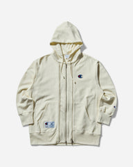 Men's Champion Reverse Weave Double Zip Hoodie Ivory