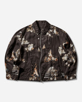 Men's Emma Bennett All-Over Print Linen Jacket Black