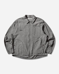 Men's Linen-Ramie Blend Cotton Jacket White / Black